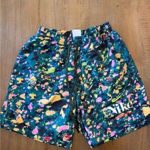 Nike Boutique Colorful Splatter Print Shorts